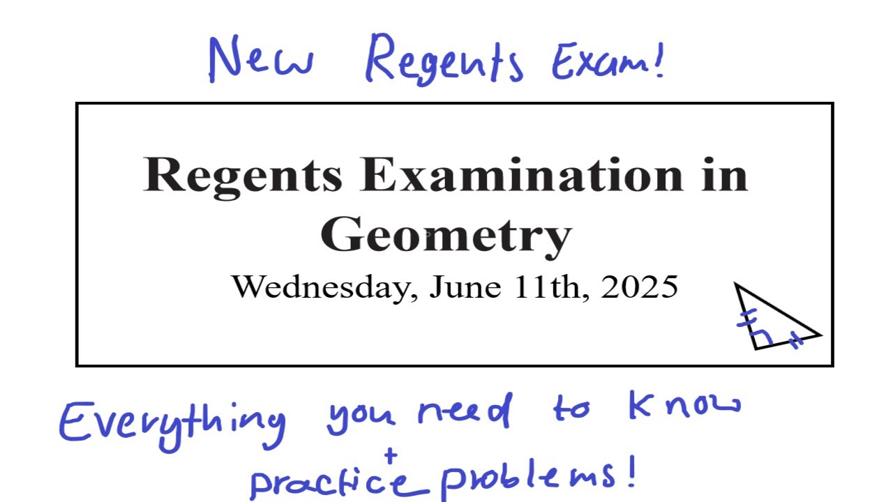 [New Exam] Geometry Regents Review | Official practice problems (June 2025)
