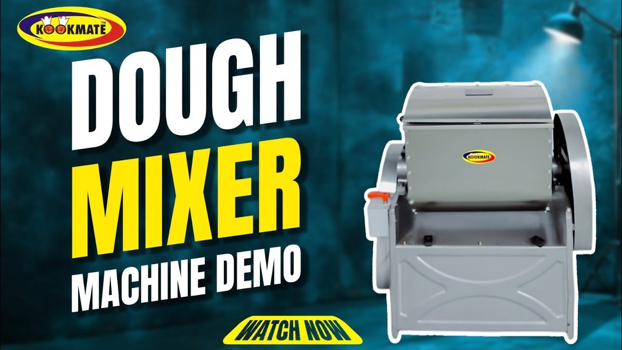 Heavy Duty Dough Mixer Machine Demo | Commercial Dough Kneading Machine for Bakery & Chapati Units