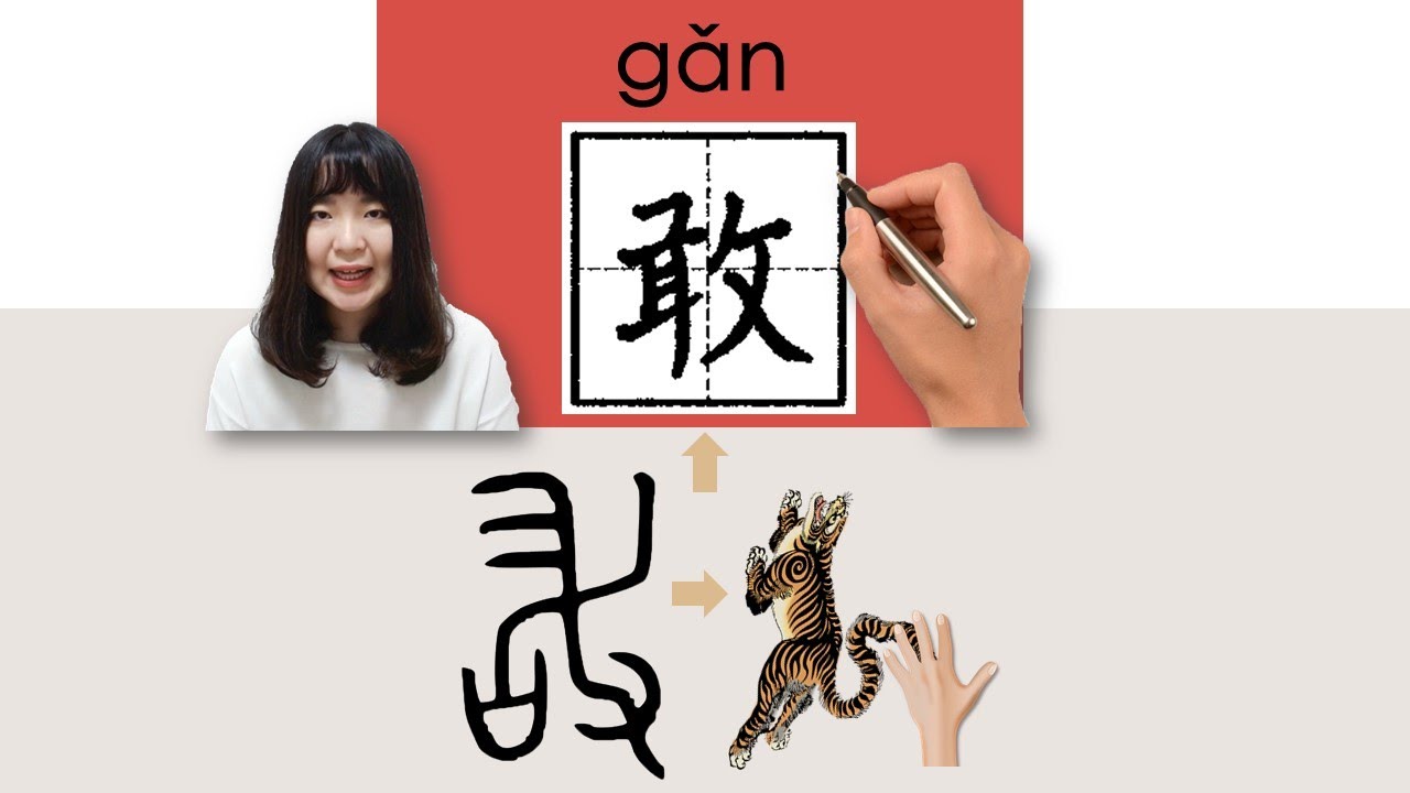 【NEW HSK4】/HSK4/敢/敢/gan_(to dare)How to Pronounce & Write Chinese Word & Character #newhsk3