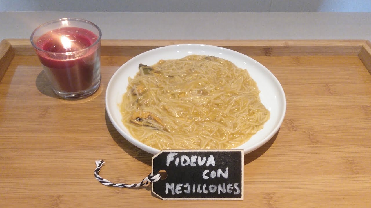 FIDEU&Aacute; con mejillones m&aacute;s f&aacute;cil del mundo| Fideu&aacute; f&aacute;cil, r&aacute;pida y econ&oacute;mica.