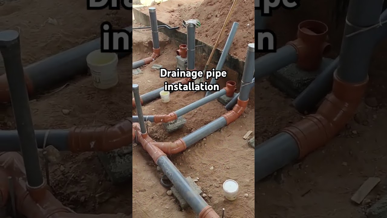 DRAINAGE PIPE INSTALLATION GROUND FLOOR PLUMBER