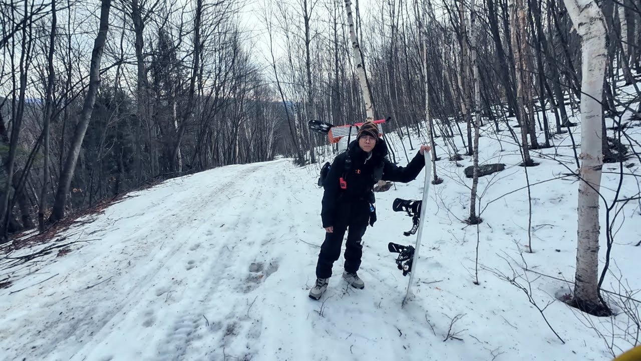 Backcountry Snowboarding Bearpen Mountain (On the Ice Coast)