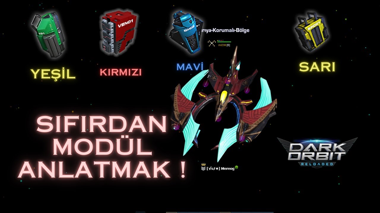 Darkorbit SıfırDan Modülleri Anlatmak ! Yeşil-Sarı-Kırmızı-Mavi Modüller Nedir ?