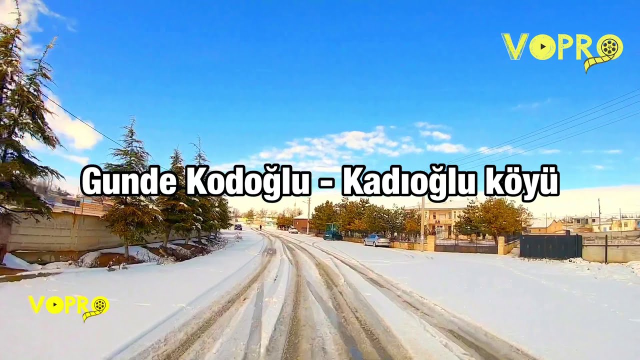 Kadıoğlu Köyü kış manzarası