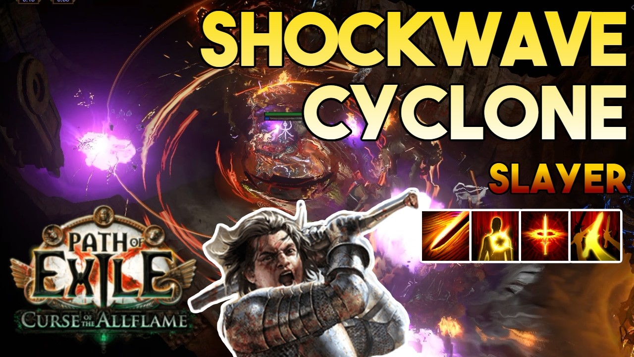 [3.29] Void Shockwave Cyclone Build | Slayer | Curse of the Allflame | Path of Exile 3.29