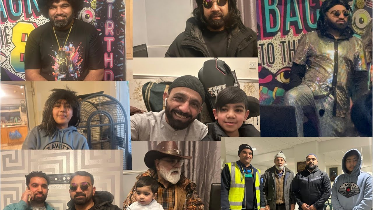 Snowy Jummah Vlog & Niece’s Birthday Party- Gt.Harwood #kashmirifamily #birthday  #80s #fancydress