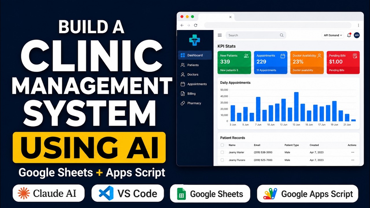 Я создал систему управления клиникой с помощью Claude Code, Apps Script и Google Sheets