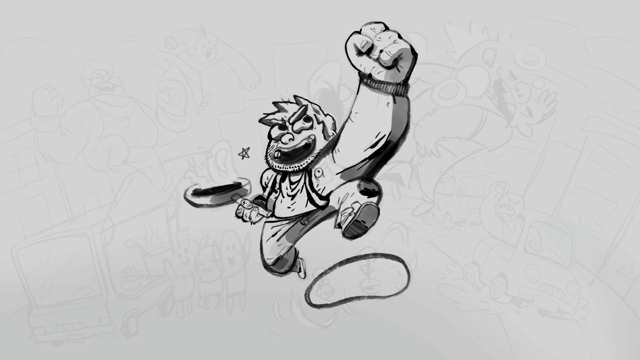 Punch Lunch: Foodtruck Fighter 🥊🍔 | Making of Key Art | full timelapse