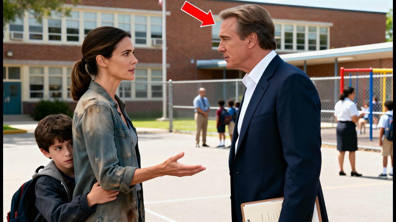 A Billionaire Stepped Into a Public School—A Single Mother Refused His Power.