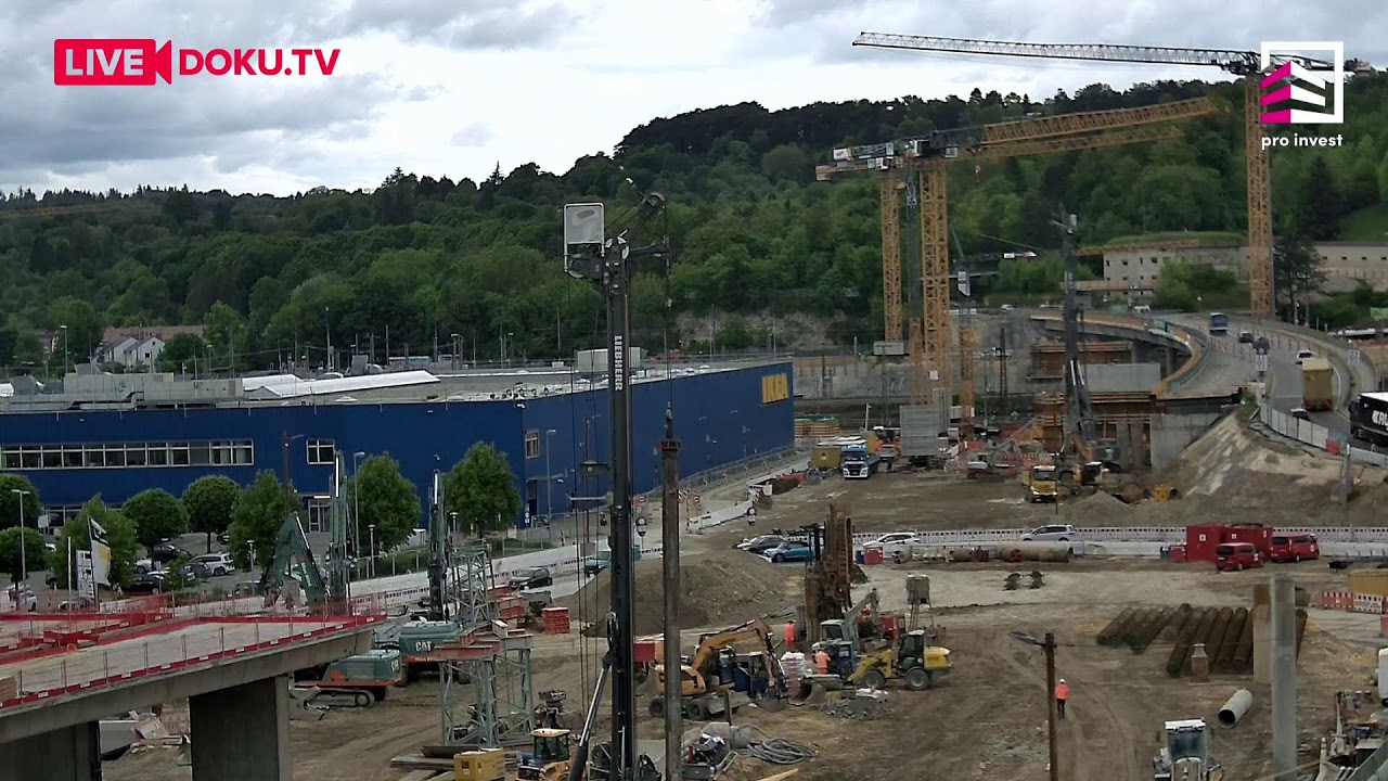 LIVE: Ulm - Neubau Wallstraßenbrücke & Umbau Blaubeurer Tor