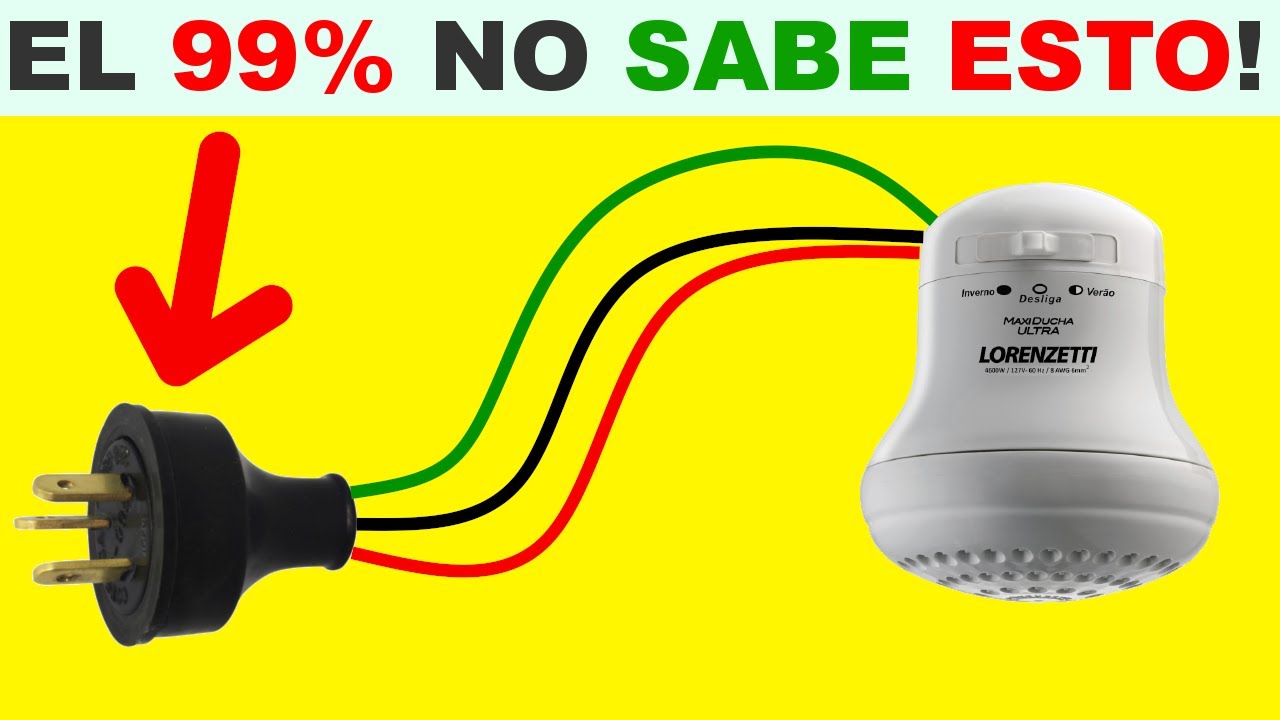 Como conectar una ducha eléctrica paso a paso!