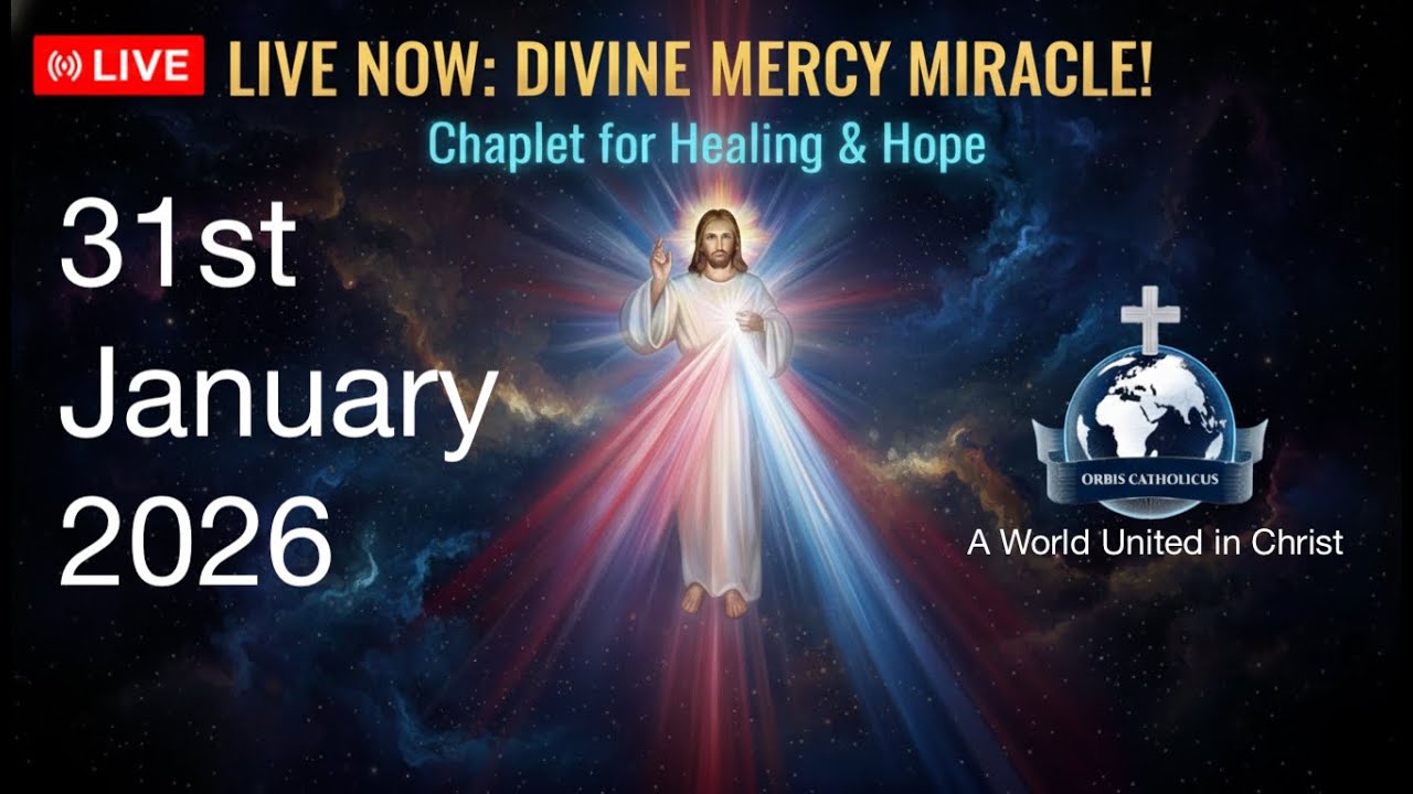 31th January 2026 - 🙏 Divine Mercy Chaplet | Live Catholic Prayer - 3pm GMT