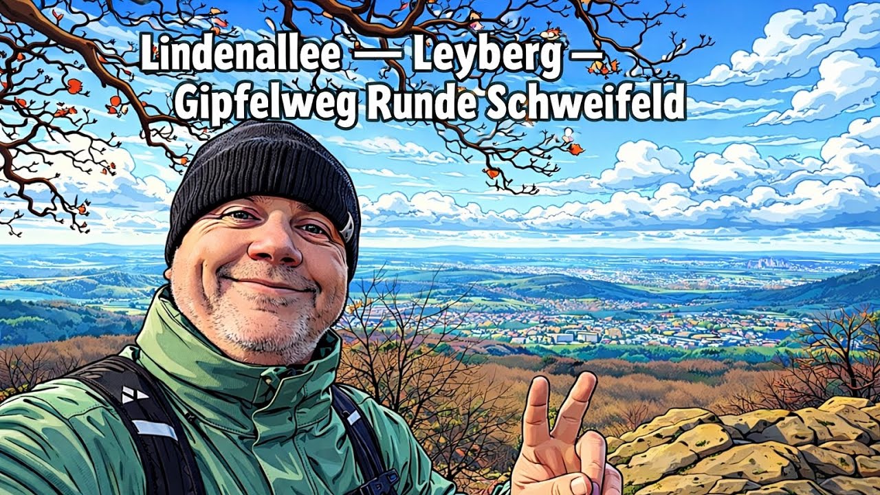 Lindenallee -- Leyberg - Gipfelweg Runde Schweifeld