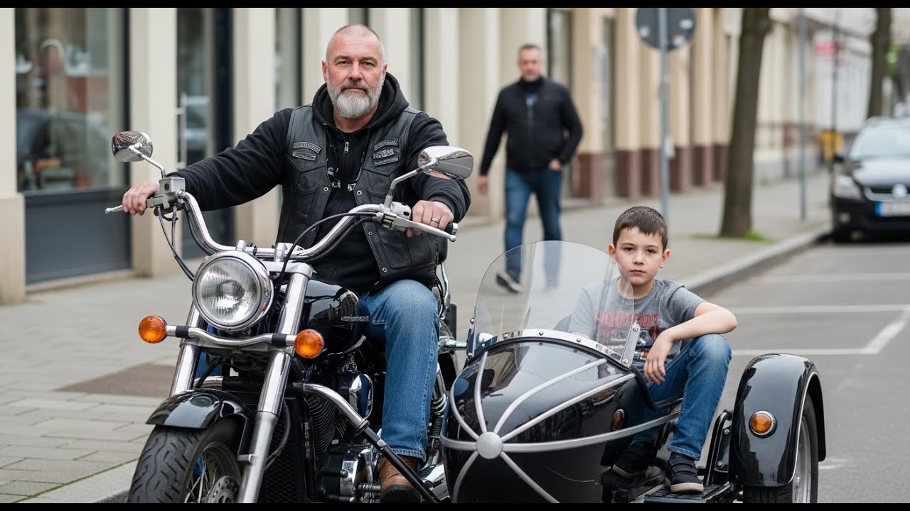 The Boy Hid in the Sidecar and Refused to Leave—Then Pointed at a Man Crossing