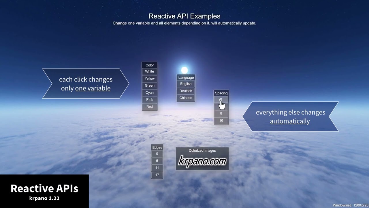 krpano 1.22 - Reactive APIs