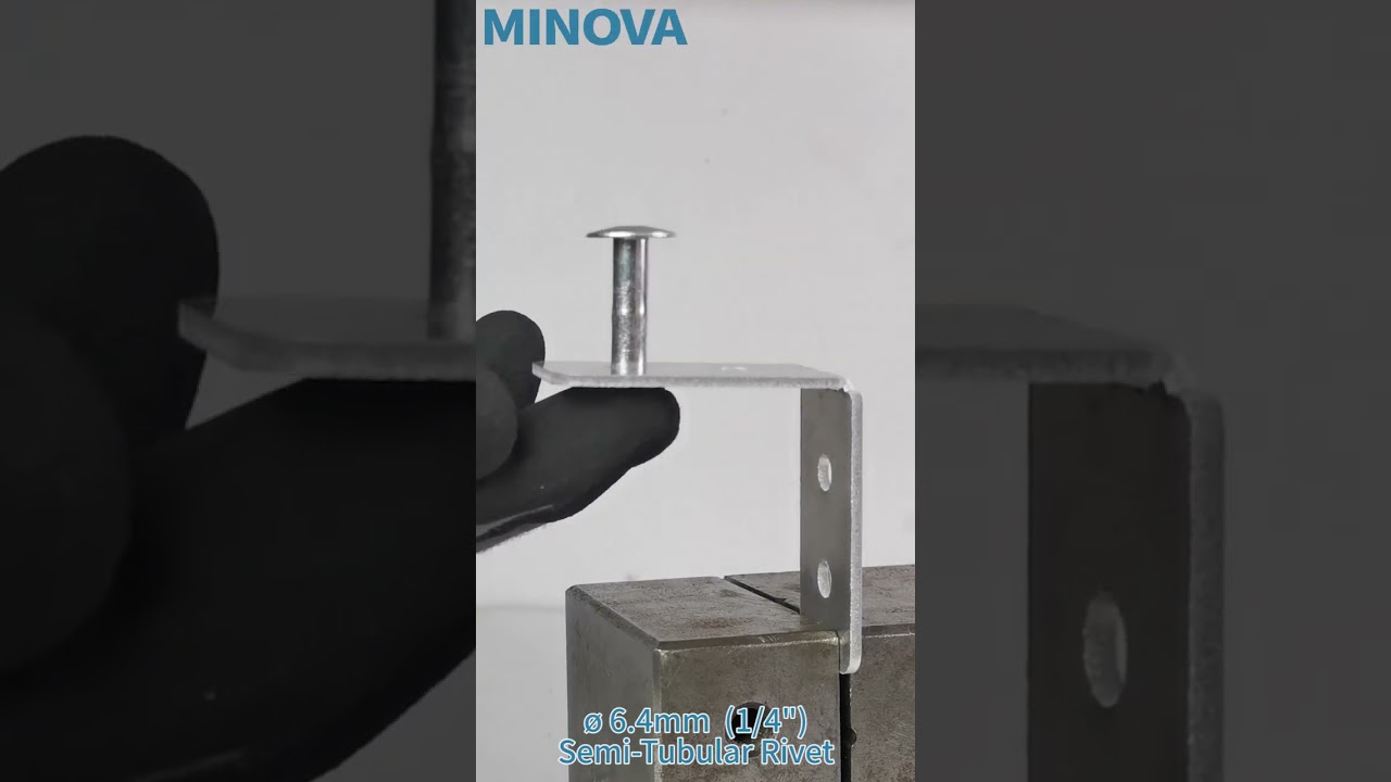 Narzędzie do nitowania MINOVA. Nit p&oacute;łrurowy &oslash; 6,4 mm (1/4&rdquo;) #nit #luzujący #asmr #narzędzia