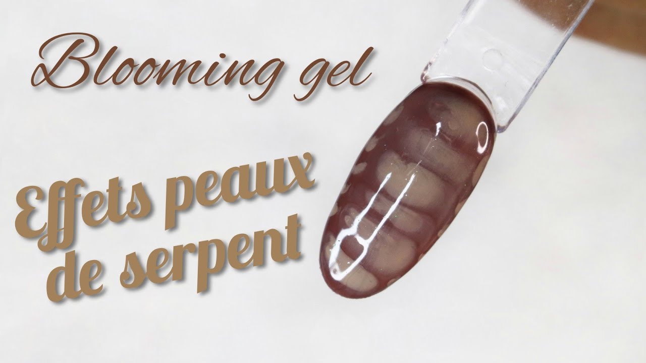 BLOOMING GEL EFFET PEAU DE SERPENT | Nail art blooming gel 1