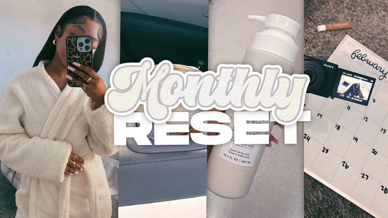 GETTING BACK IN ROUTINE | *monthly reset* get motivated w/ me, selfcare, school, errands