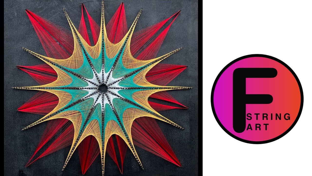 🔴STRING ART “SPIDER WEB” DIY