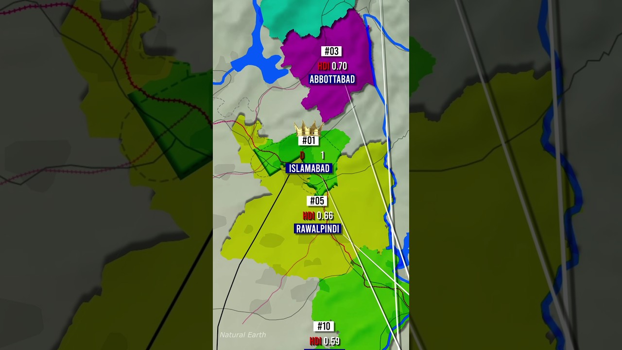 Richest Cities of Pakistan #pakistan #facts #maps #youtubeshorts #india