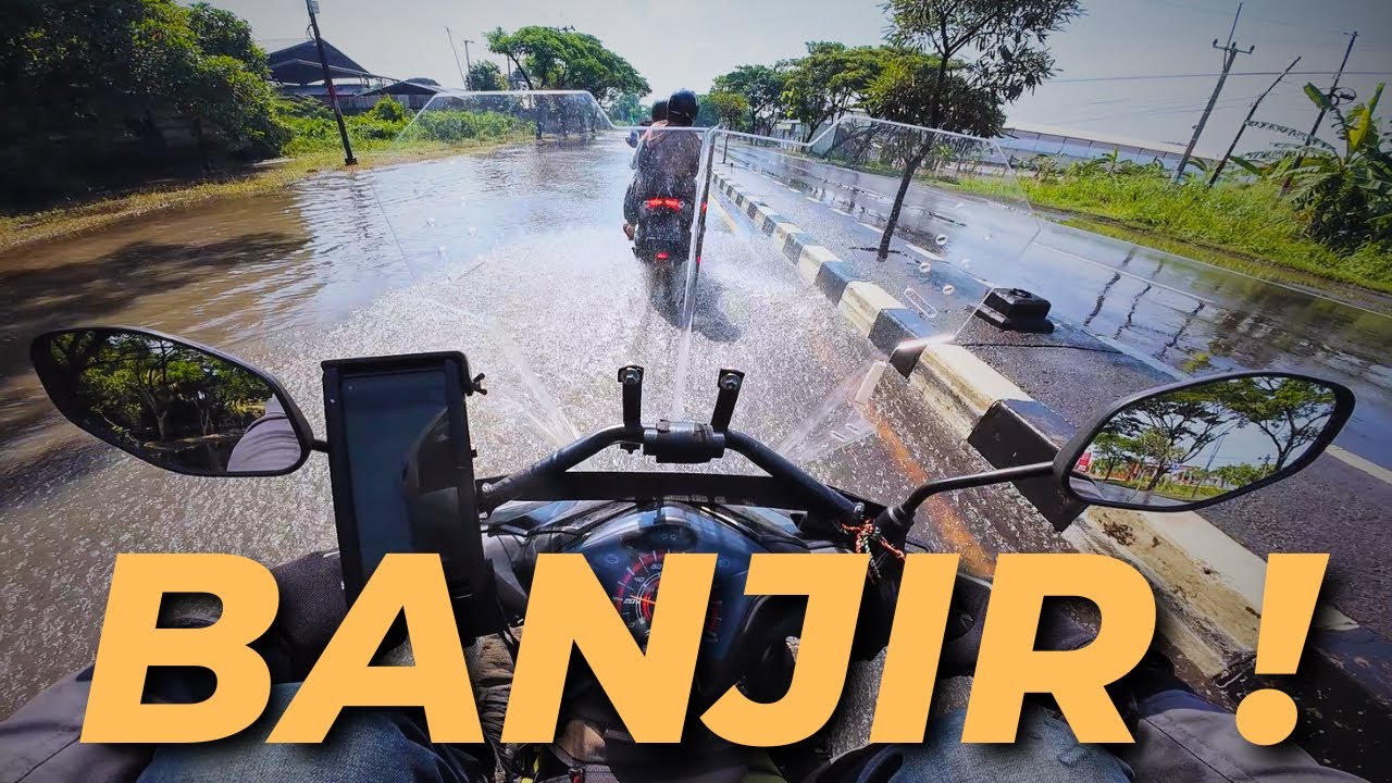 Ep.13 Trabas BANJIR PANTURA ! | Touring JKT - LOMBOK Honda Beat ESP