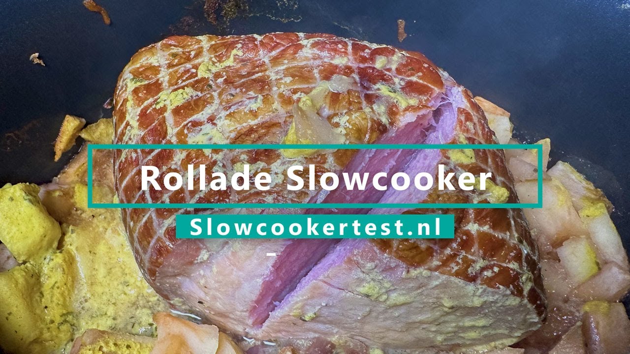 Rollade slowcooker met honing en mosterd | Ideale kooktijd en tips
