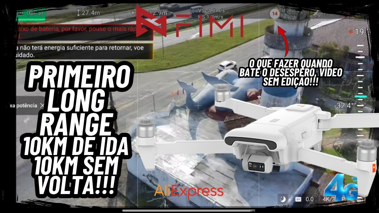 LONG RANGE com 4G 10km! (O Voô de Ida Sem Volta!)