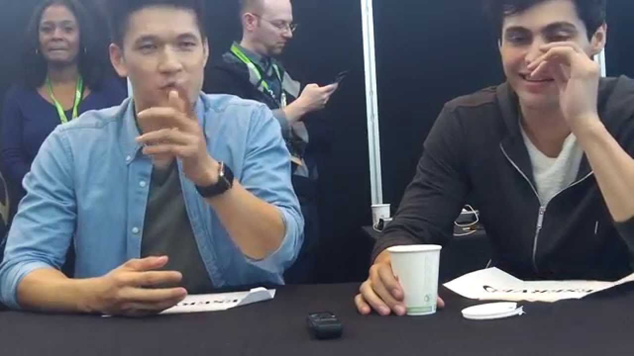 Harry Shum Jr & Matthew Daddario from Shadowhunters at NYCC 2015
