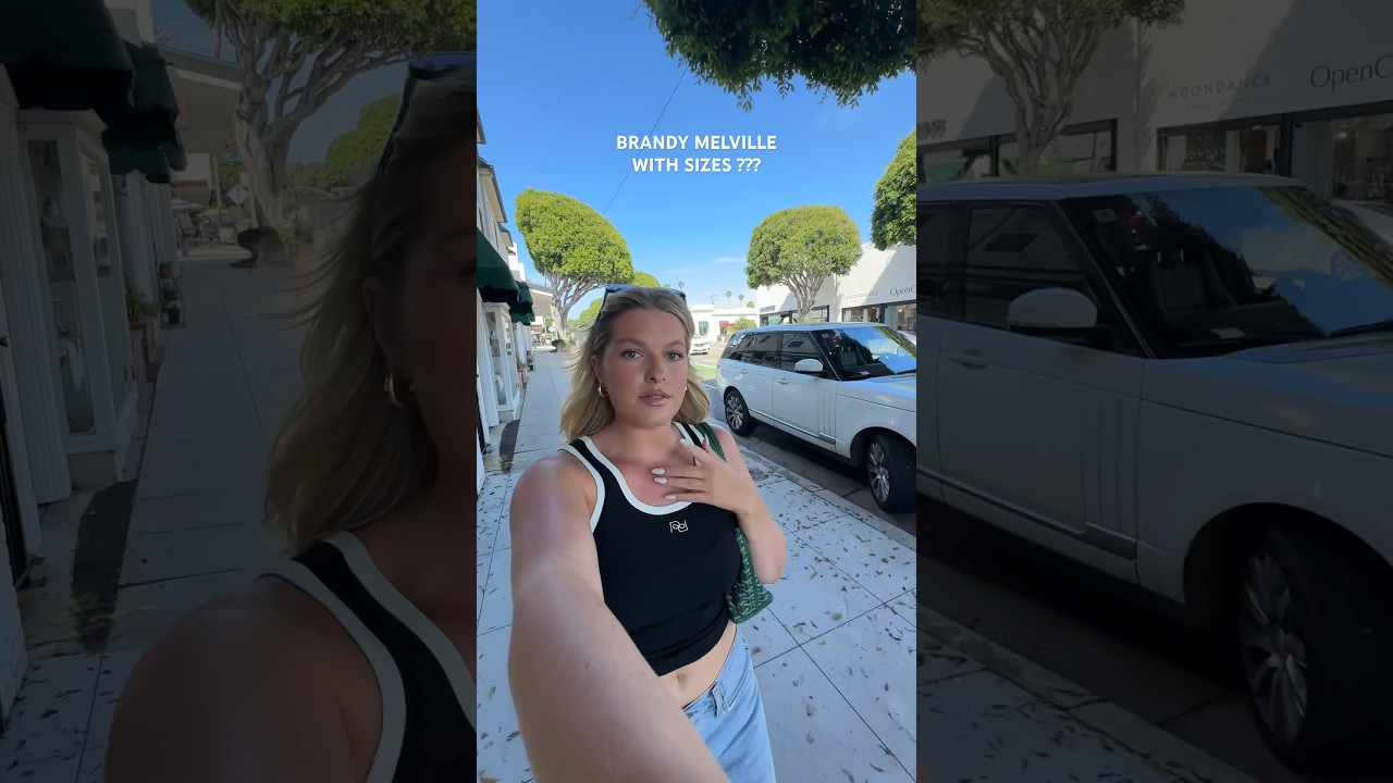 there&rsquo;s a brandy melville with sizes ?! #brandymelville #shopping #clothinghaul