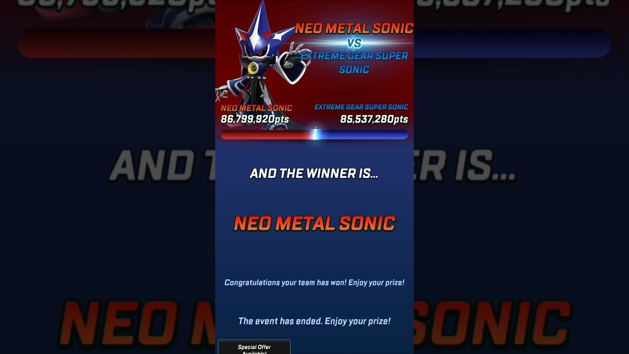 Red Team Win! - Sonic Forces Speed Battles SFSB 