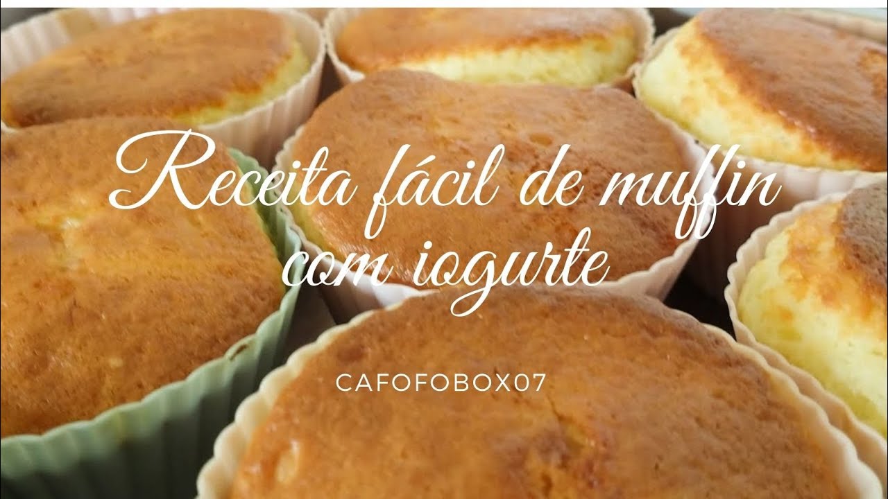 Receita fácil de muffin de iogurte