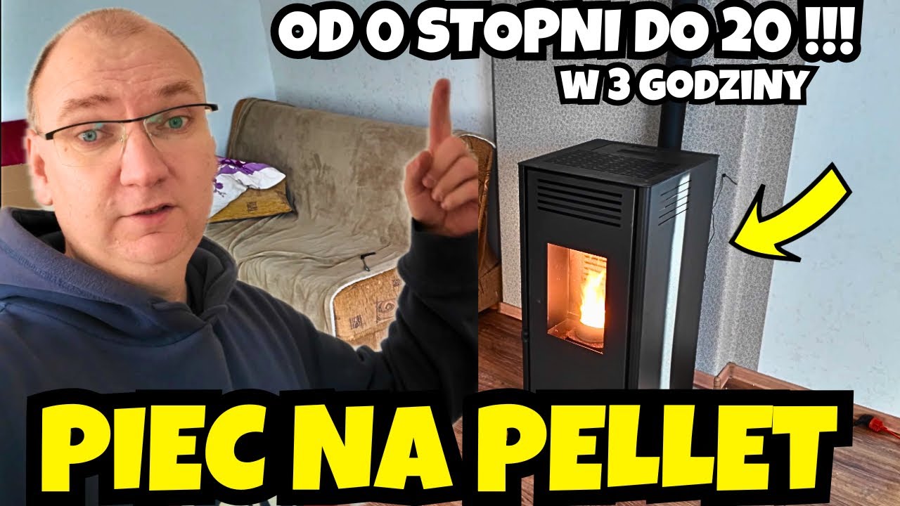 Kupiliśmy Piecyk na Pellet !!! - Montaż i pierwsze odpalenie !!! Caminetti Elica 9 kW z nadmuchem