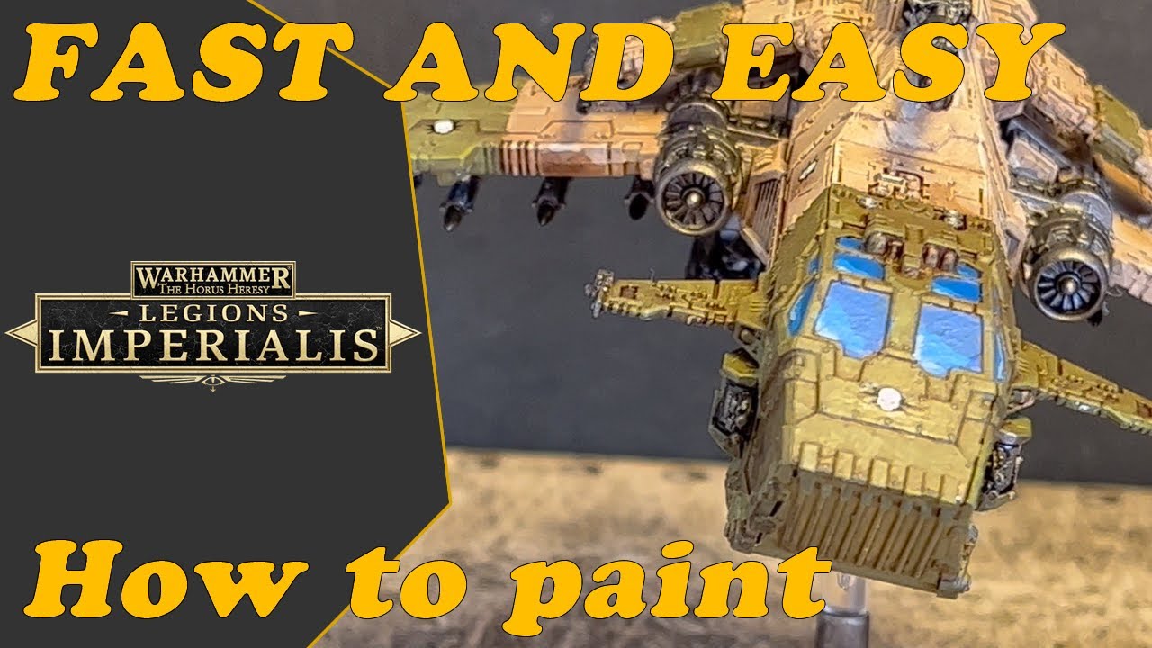 How to Paint a Legion Imperialis Thunderhawk Gunship FAST and EASY