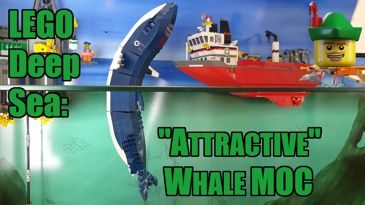 LEGO Deep Sea — набор MOC «Привлекательный кит» 🔱🐋🧲🏹