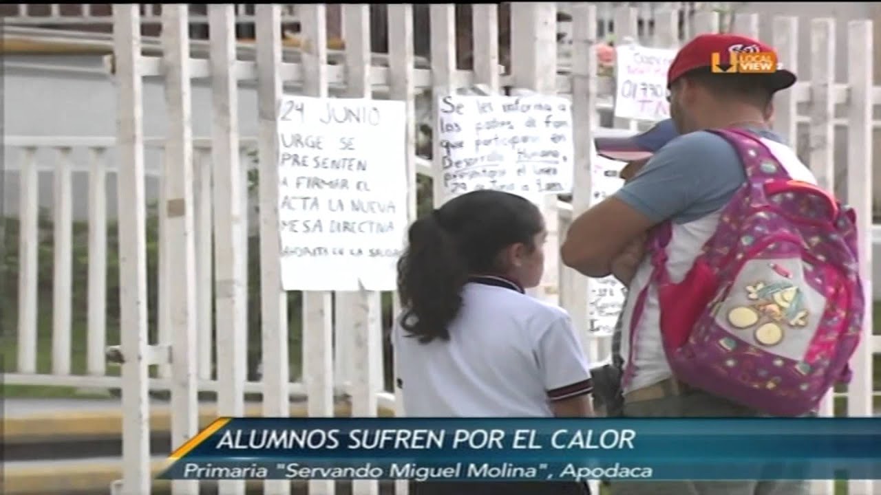 Intenso Calor en Escuela