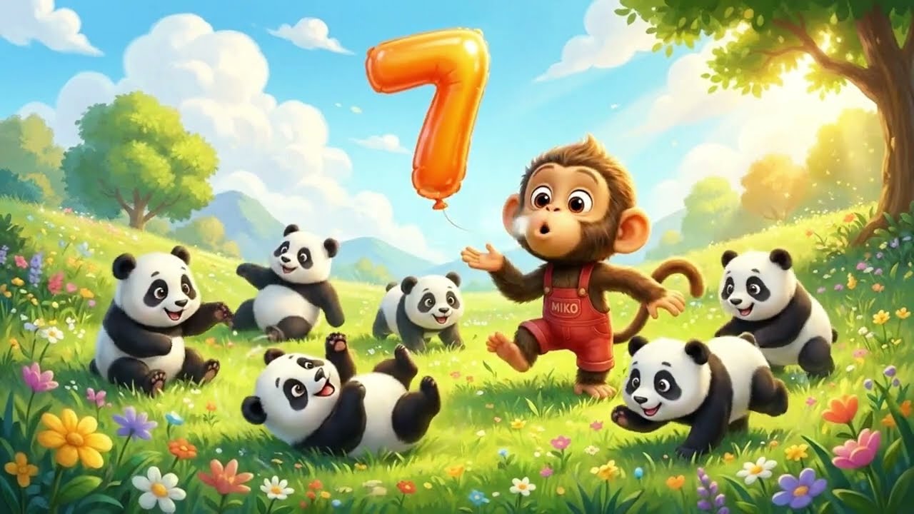 Funny Monkey Counting 1 to 10 | Preschool Learning Counting Cartoon