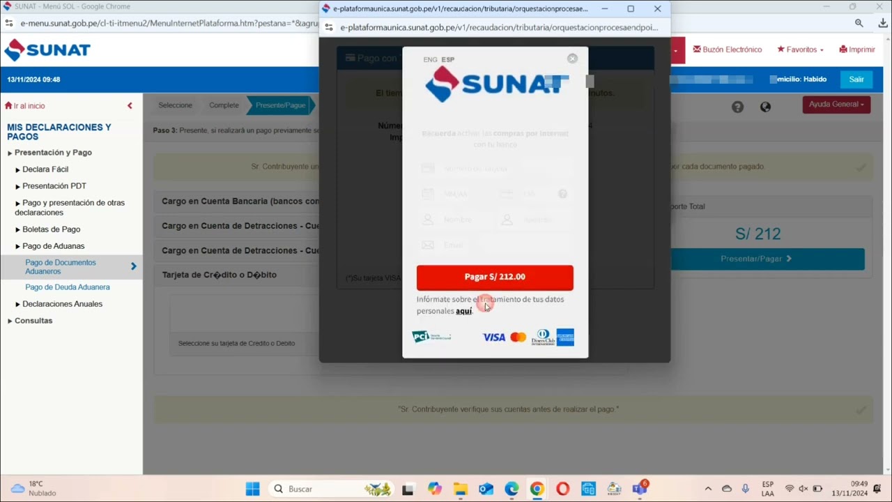 COmo pagar impuesto de un celular en Sunat Aduanas - con Ruc 2024!!!