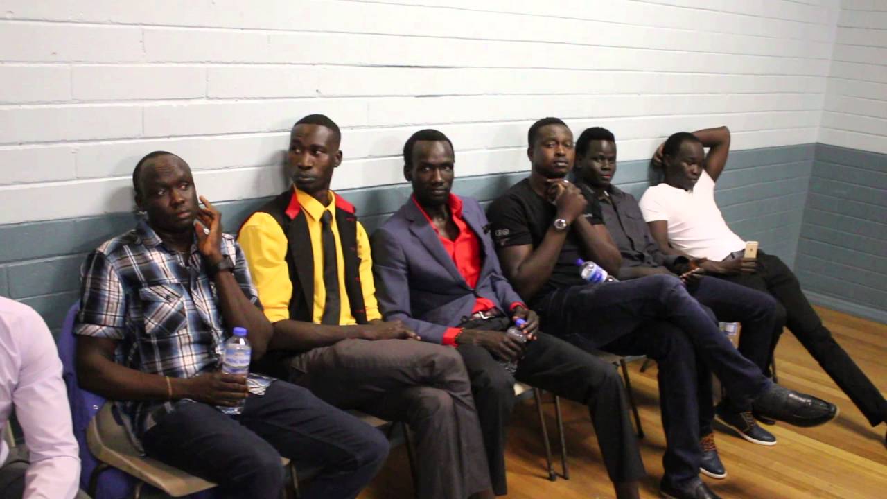 Dinka Bor dance at Pennell Hall, Braybrook Melbourne on the 6th March 2016