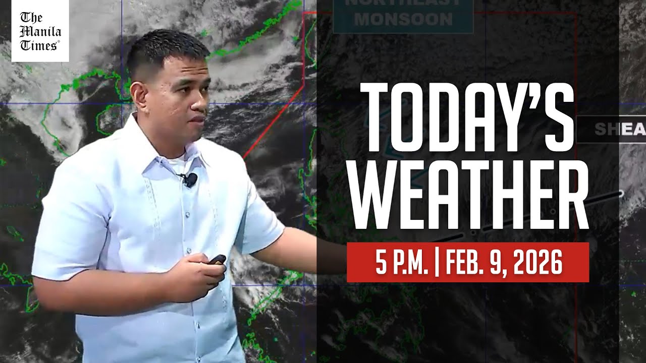 Today's Weather, 5 P.M. | Feb. 9, 2026