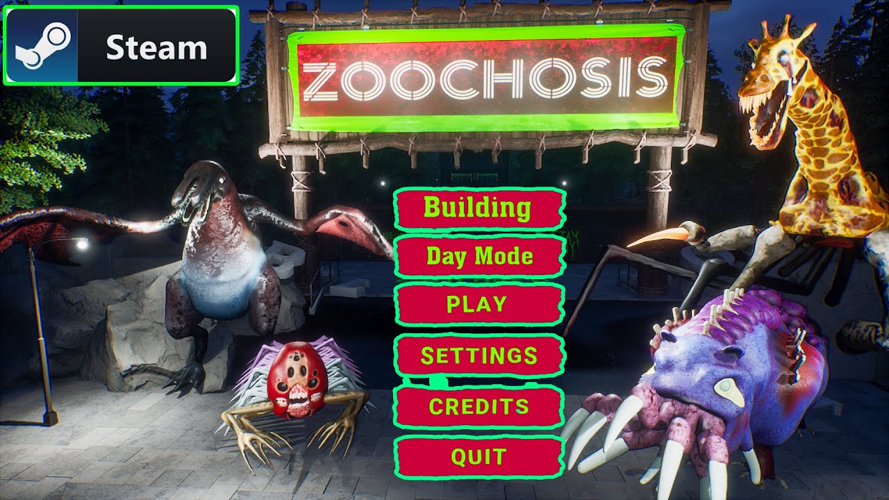 Zoochosis Demo Game Test Steam Game - Save mutant animals in the scary night