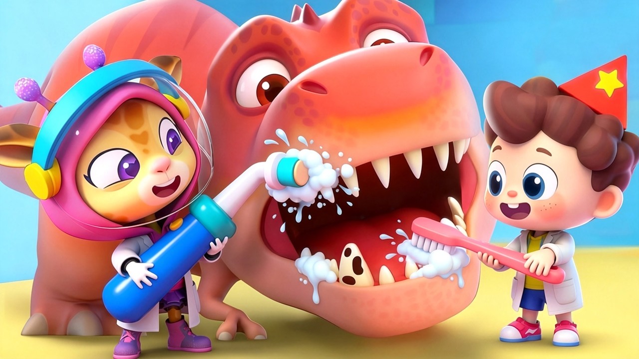 T-rex Has a Toothache😭| T-rex is Coming | Good Habits | Kids Songs | BabyBus