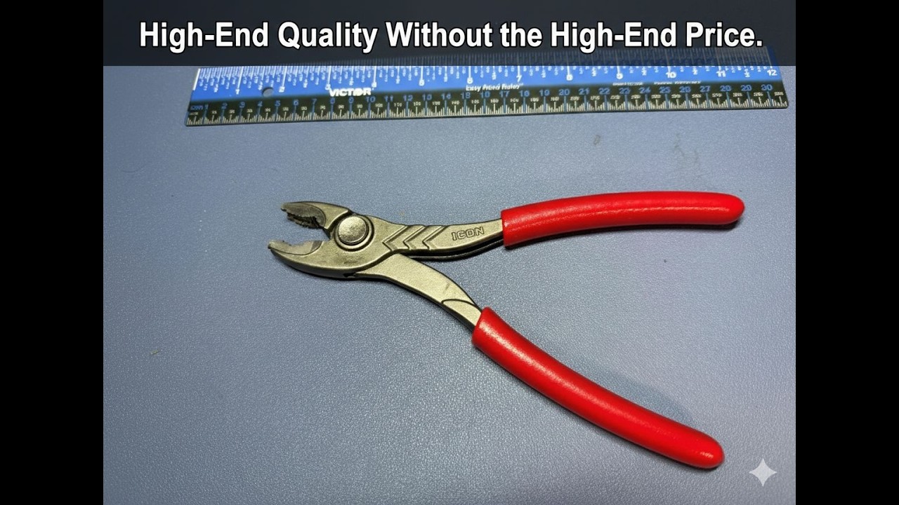Harbor Freight New ICON 8 in. Fast-Adjust, Push-Button Slip-Joint Pliers - Item 70310