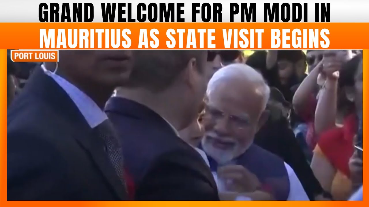 Grand Welcome for PM Modi in Mauritius as He Begins Two-Day State Visit | News9