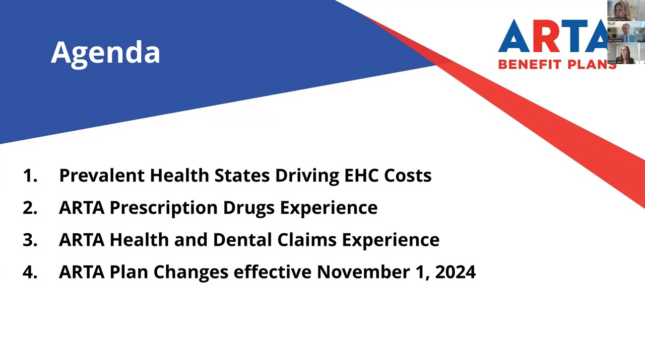 ARTA Benefit Plans Updates - 2024
