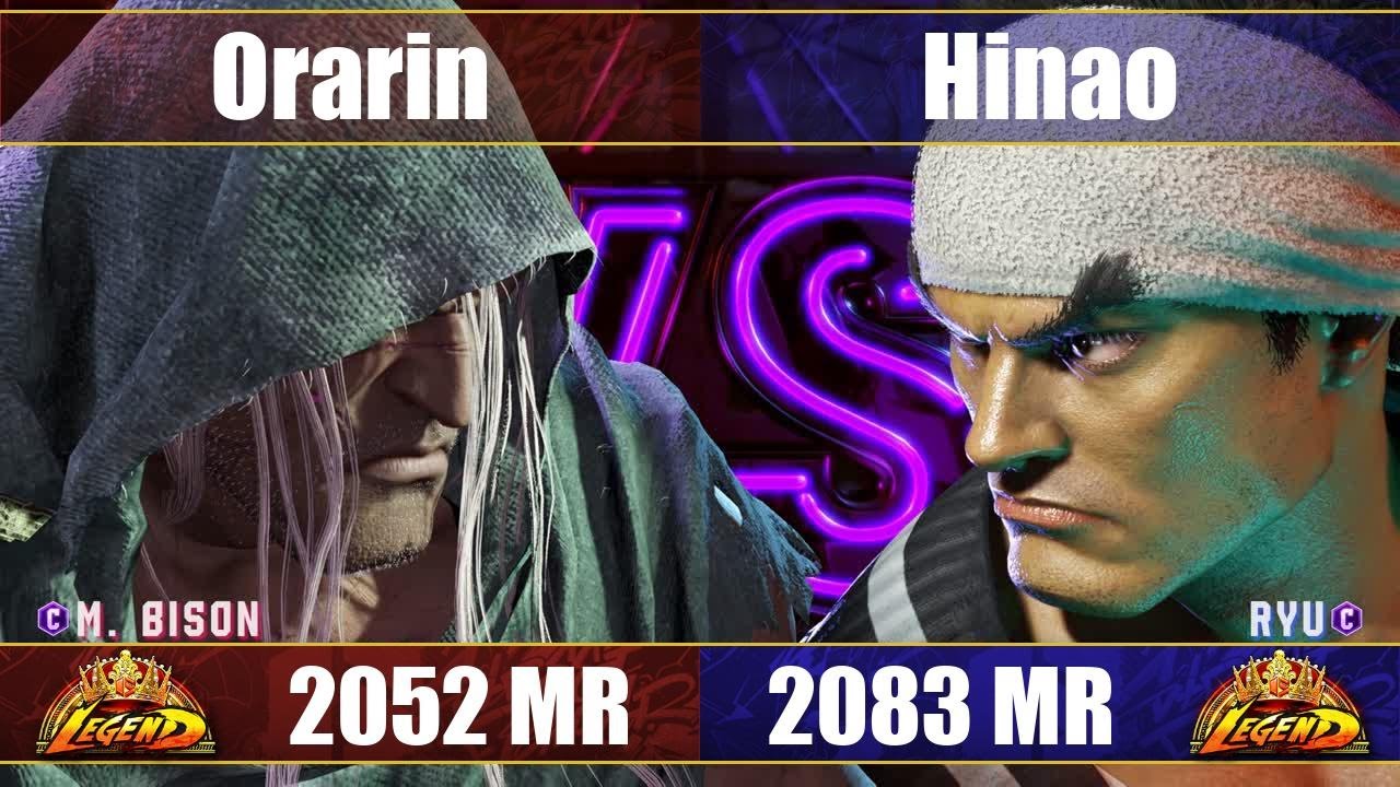 【スト6】おらりん vs ひなお (ベガ vs リュウ) SF6 Orarin vs Hinao (M.Bison vs Ryu)