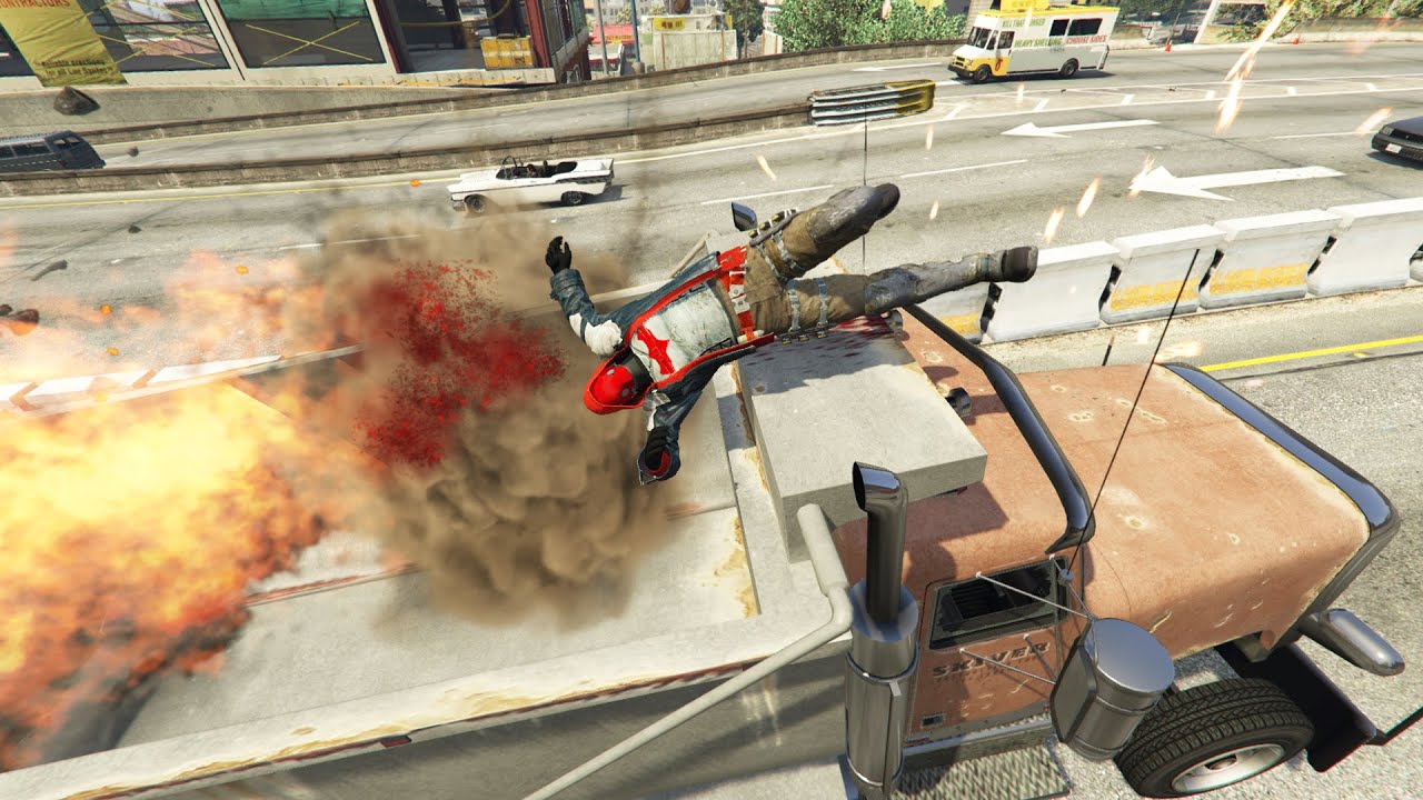 GTA 5 Random And Funny Fails #45 - (Red Hood: Funniest Falls & Fails)