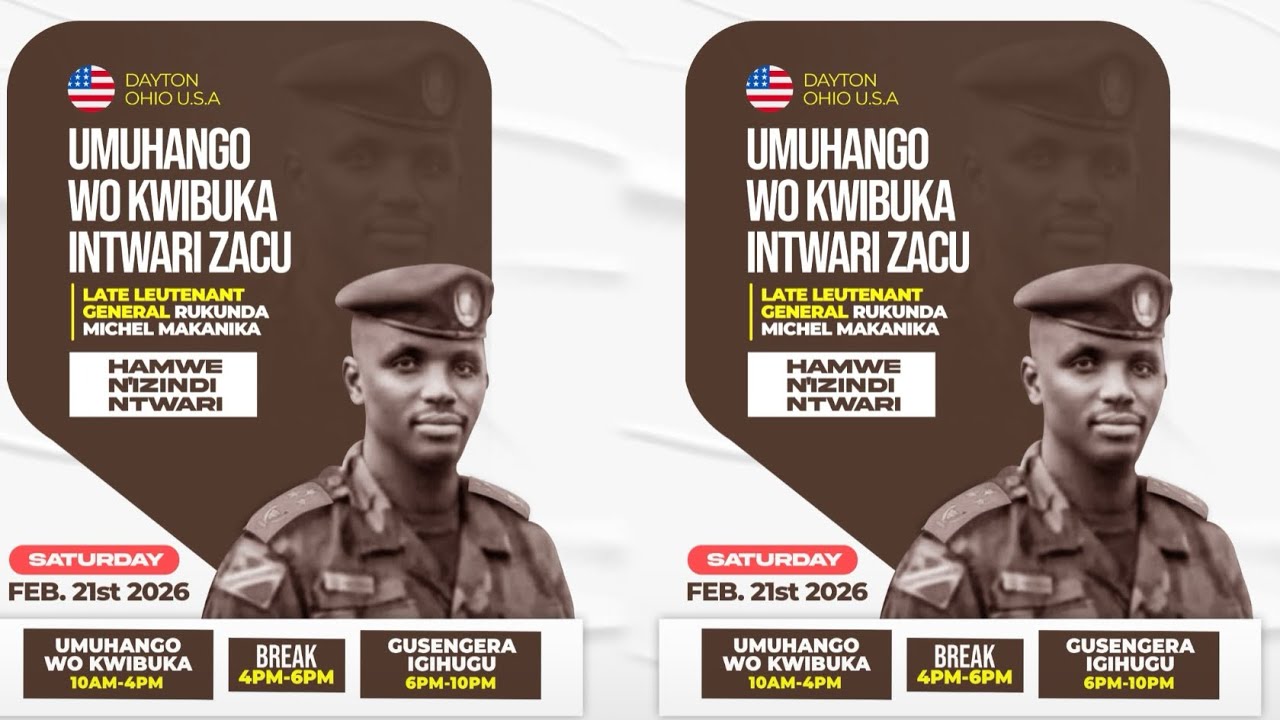 KWIBUKA KUNSHURO 1 INTWARI ZACU Let  Gen. Rukunda Michael Makanika hamwe n’izindi ntwari 🇺🇸 Ohio 