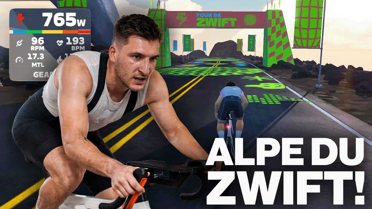 Mein erstes mal Alpe du Zwift – unter 60 Minuten?!