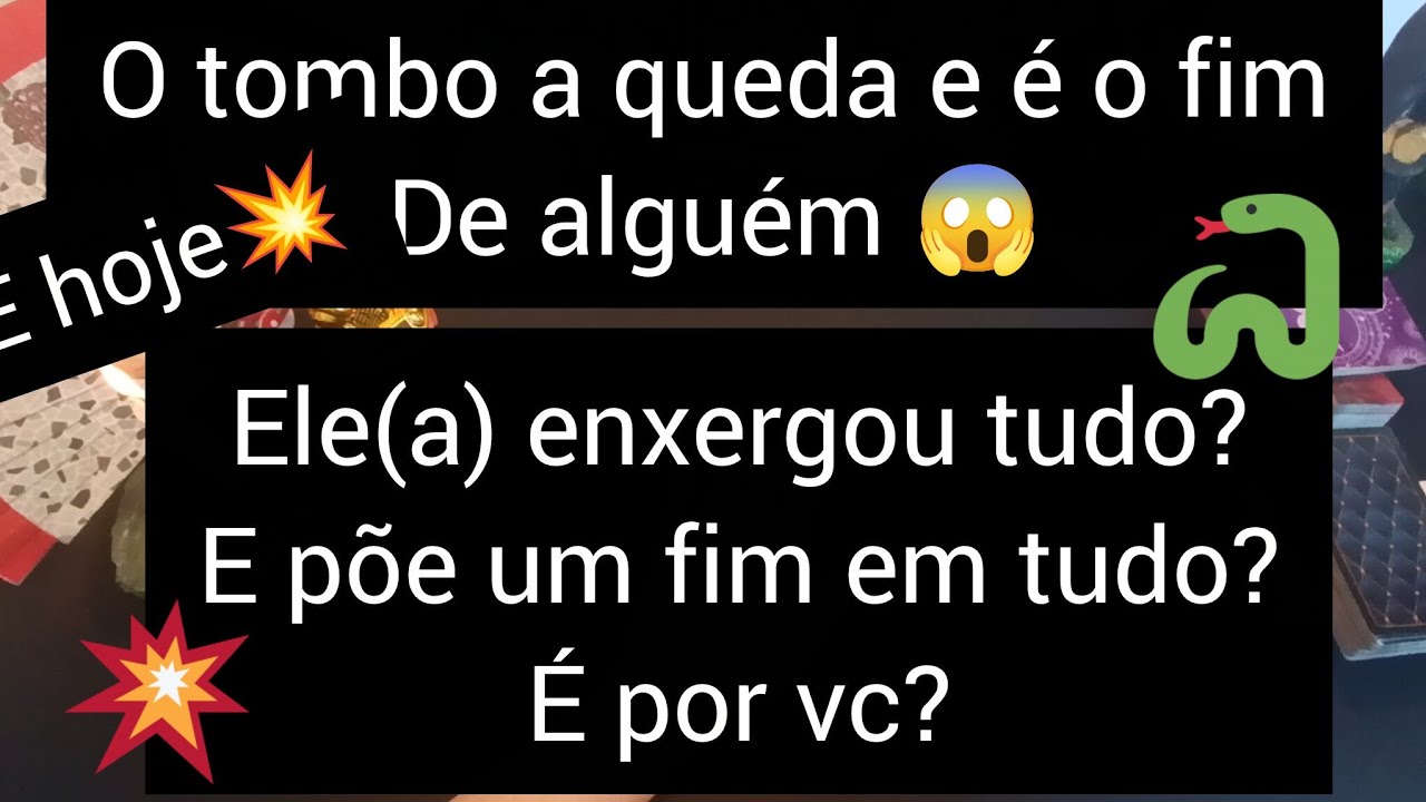  DE ARREPIAR😱💥HOJE O TOMBO A QUEDA E O FIM DE ALGUÉM?ELE(A) ENXERGA A VERDADE E PÕE UM FIM? É POR TI