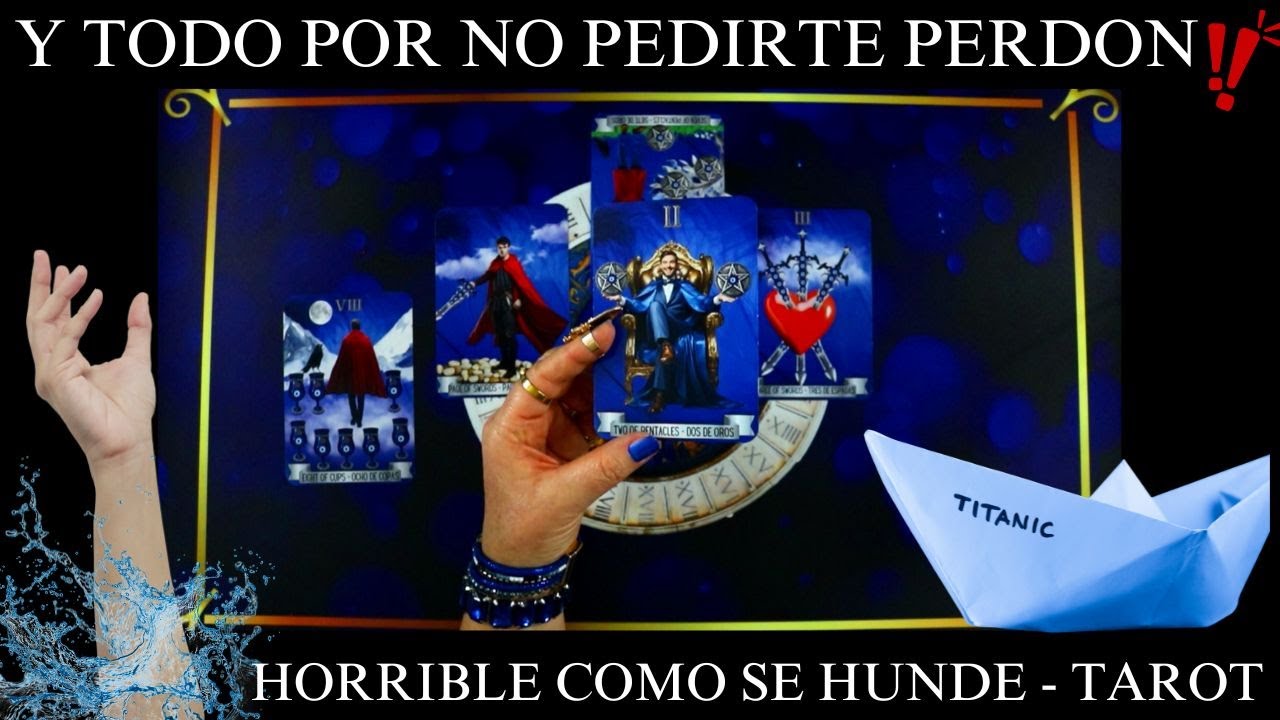 💔ALGUIEN SE HUNDE Y SE CONDENA POR RESISTIRSE A PEDIRTE PERDON❗💔ES DE NO CREERSE❤️LECTURA DE TAROT❤️